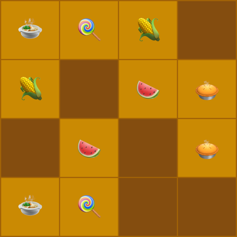 Pairs game screenshot