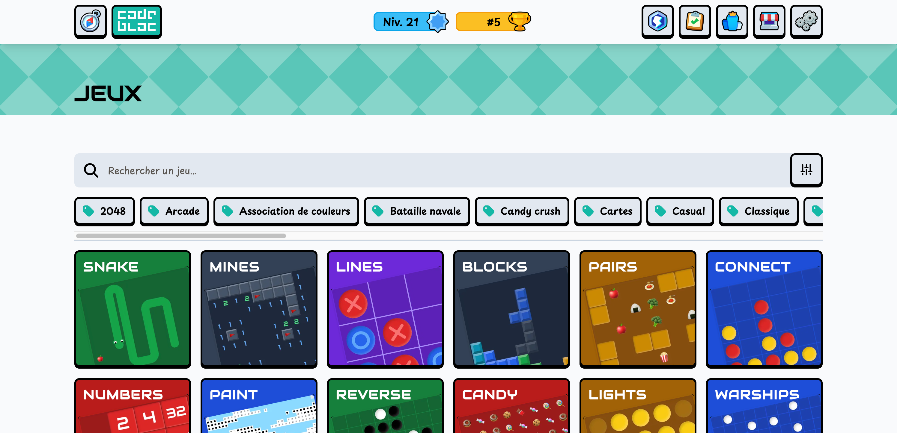 Les jeux
